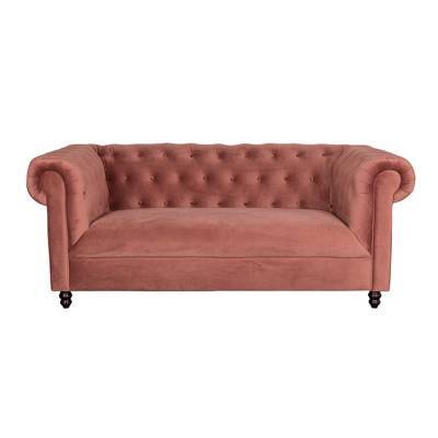Dutchbone Bank Chester Velvet Pink Dutchbone Bank Chester Velvet Pink