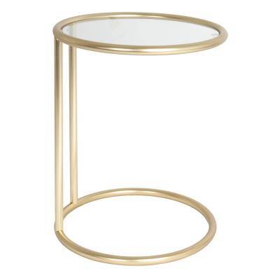 Leitmotiv Bijzettafel Glass Mat Goud Leitmotiv Bijzettafel Glass Mat Goud