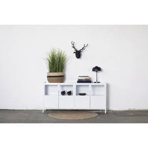 Industrieel Dressoir Glas Big - Wit - Giga Meubel Industrieel Dressoir Glas Big - Wit - Giga Meubel