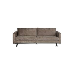 BePure Rebel Brushed 3-zits Houten Onderstel Warm Bruin BePure Rebel Brushed 3-zits Houten Onderstel Warm Bruin