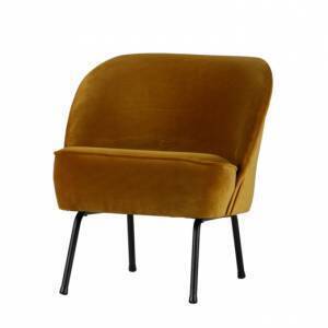 Vogue fauteuil fluweel mosterd Vogue fauteuil fluweel mosterd