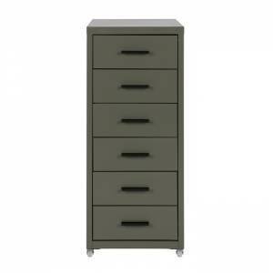 Soof metalen kast met 6 lades forest groen Soof metalen kast met 6 lades forest groen