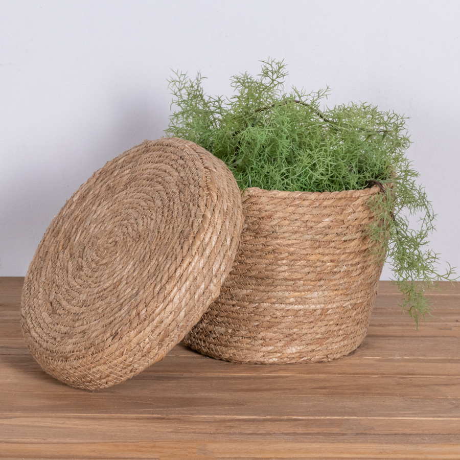 Mand Rotan - Bruin - Rond - Ø28cm - Middel -  Mand Dorian - Giga Meubel
