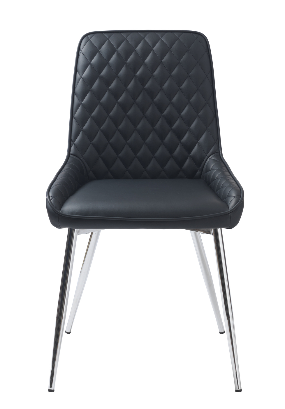 Eetkamerstoel Milton Zwart Pu - Giga Living