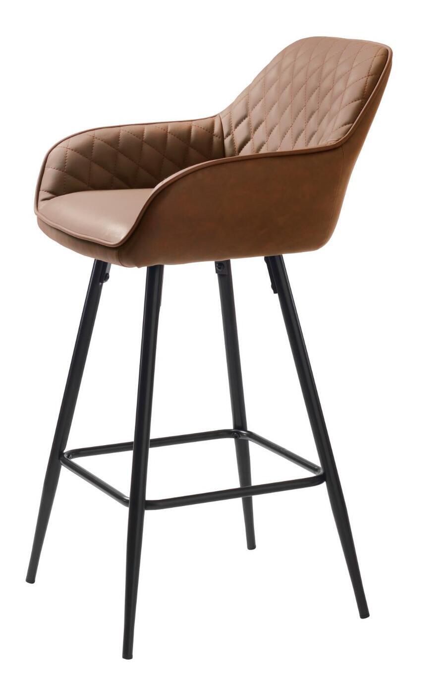 Barstoel Milton Bruin Tan Pu - Giga Living
