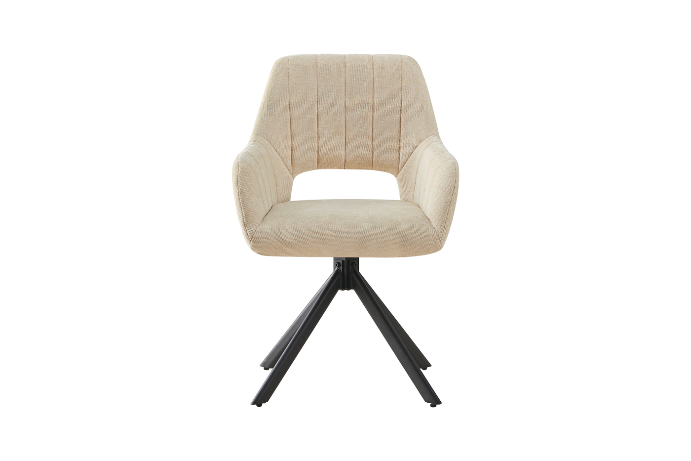 Stoel Nola Beige Draaibaar - Giga Meubel