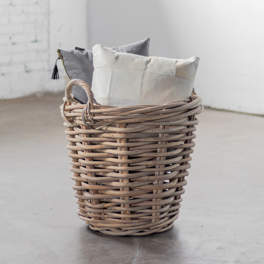 Ronde rotan mand - Klein
