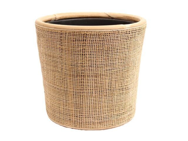 Drypot Rotan - Naturel - Middel - Rond - Ø36cm - Webbing - Giga Meubel