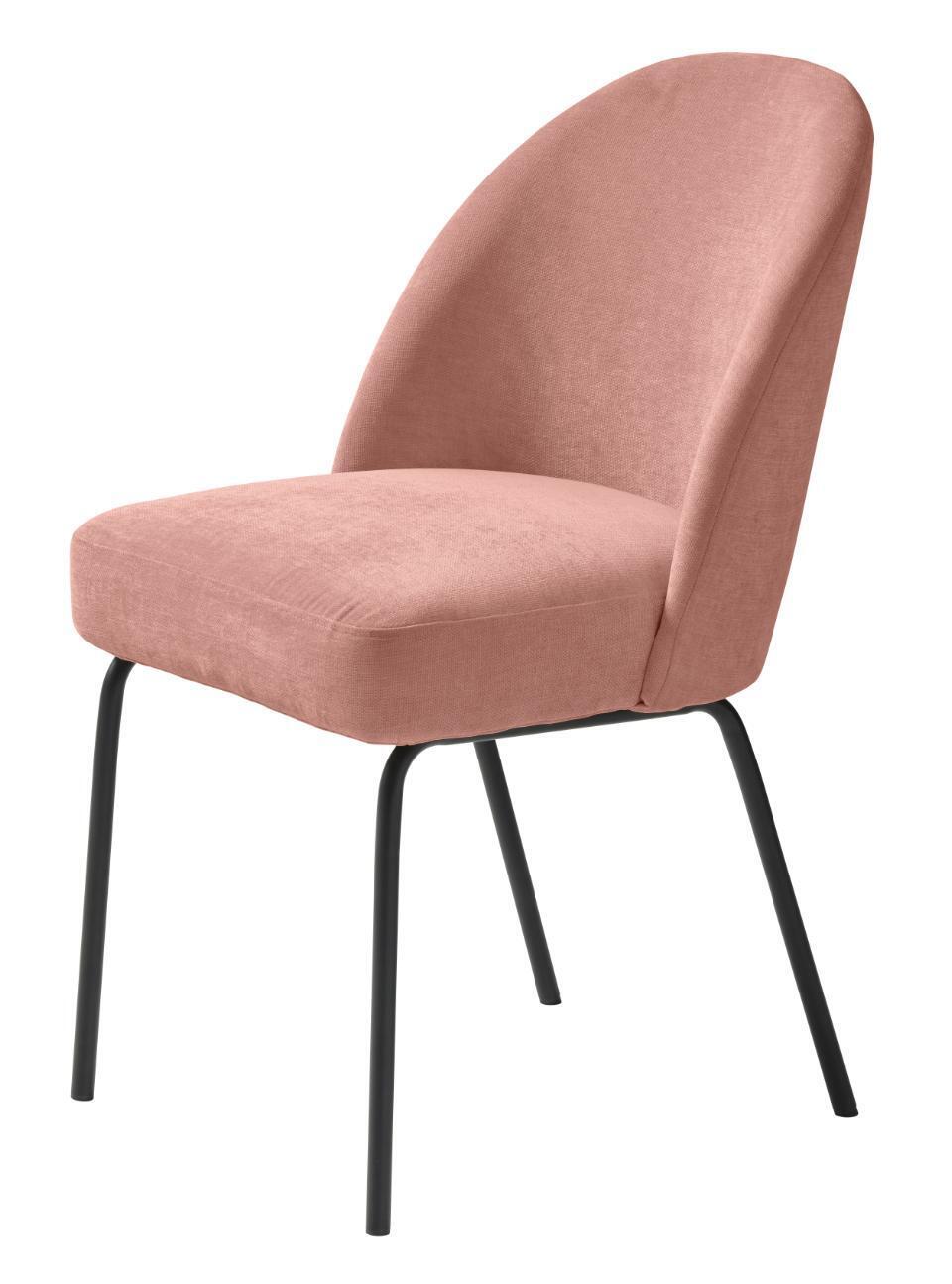 Eetkamerstoel Creston Roze Chenille - Giga Living