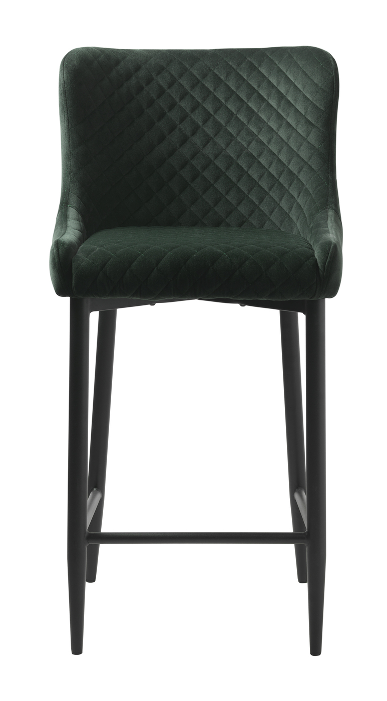 Barstoel Ottowa Groen Velvet - Giga Living