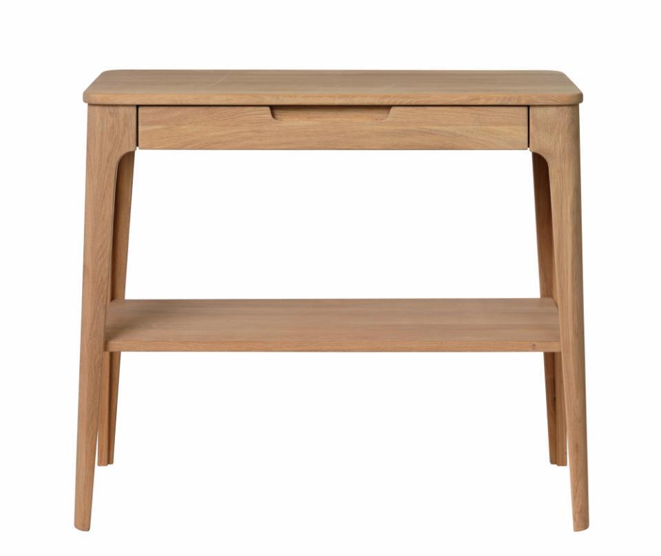 Bijzettafel Amalfi Naturel/Wit W90 cm - Giga Living