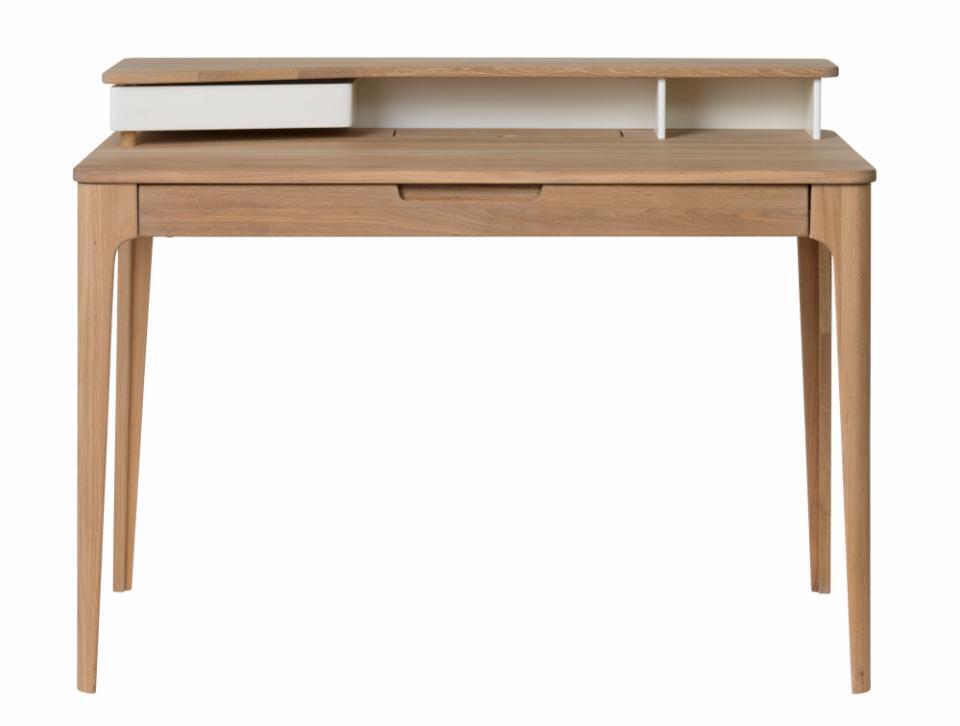 Bureau Amalfi Naturel/Wit 60x120 cm - Giga Living