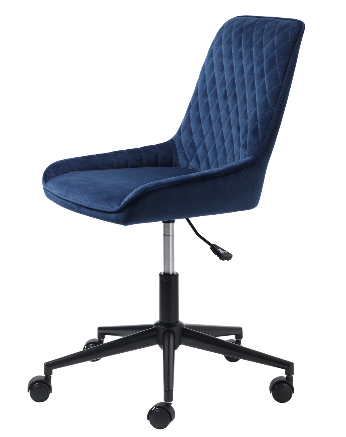 Bureaustoel Milton Blauw Velvet - Giga Living