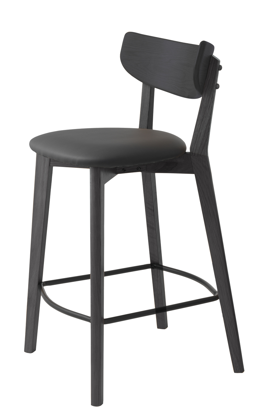 Barstoel Pero Zwart Pu - Giga Living