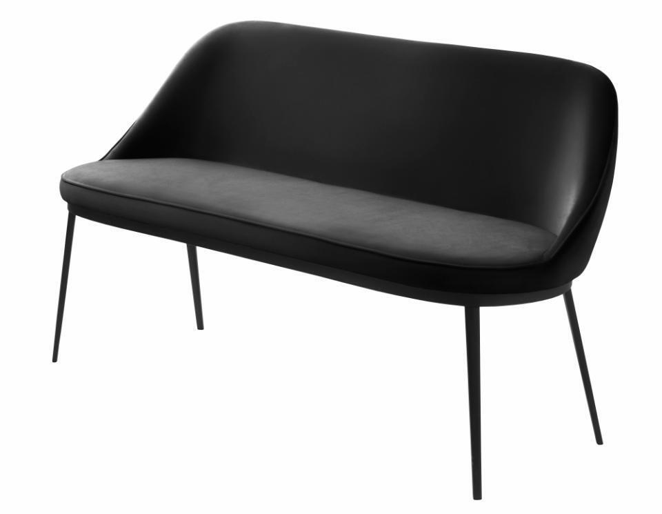 Bank Gain Zwart Faux Leather - Giga Living