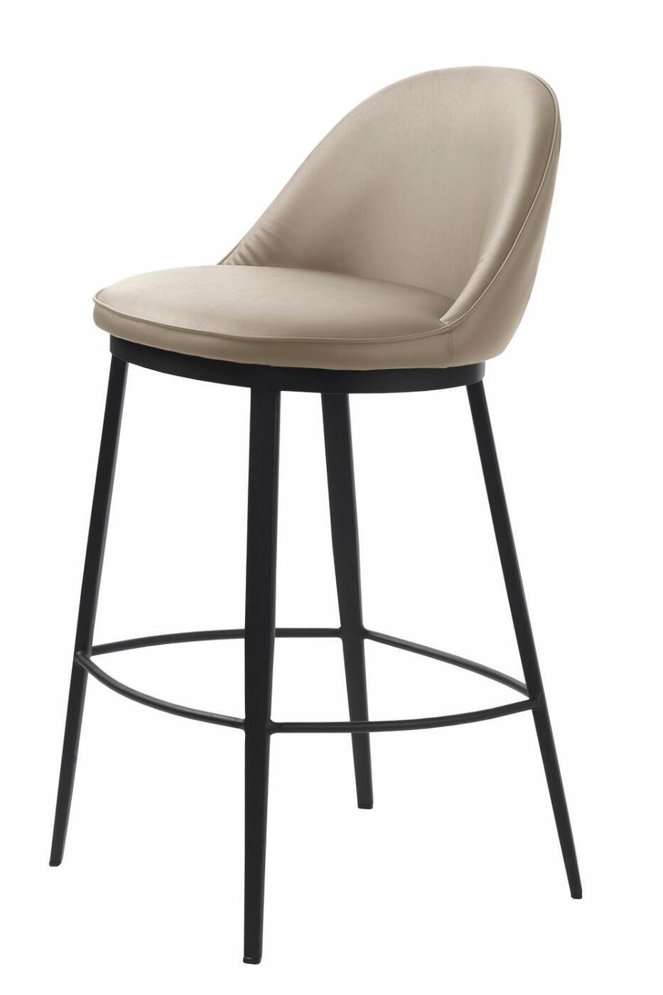 Barstoel Gain Taupe Kunstleer - Giga Living