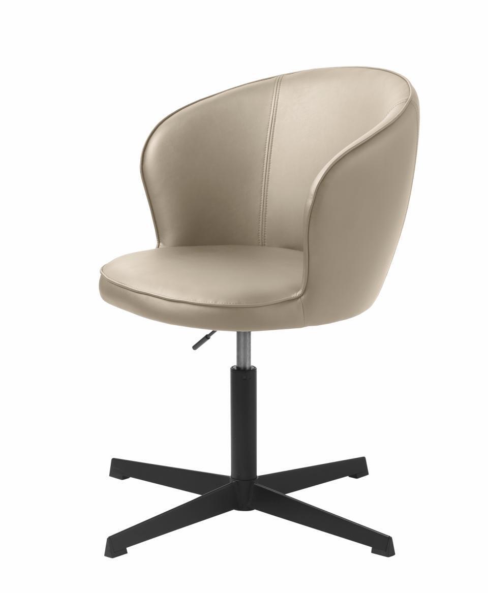 Bureaustoel Gain Taupe Faux Leather - Giga Living