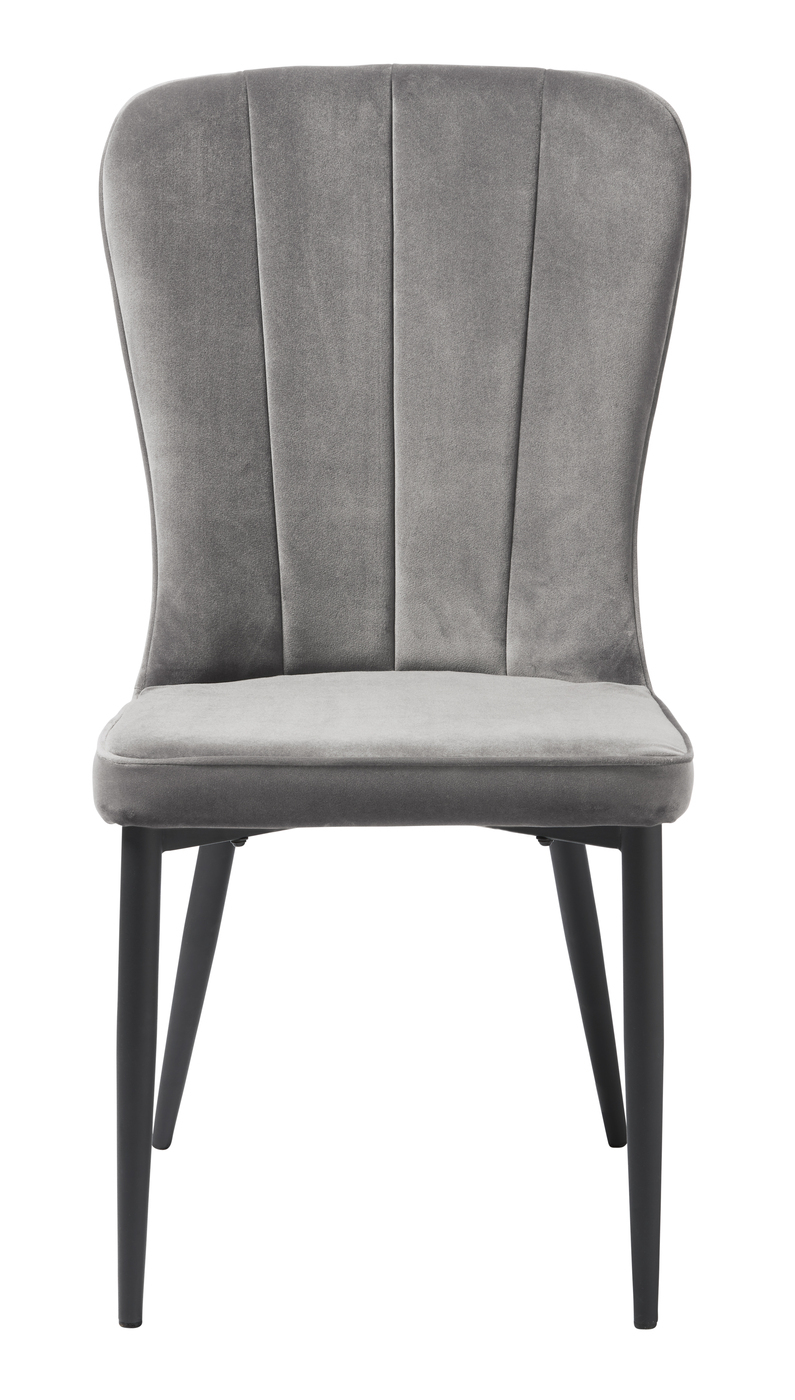 Eetkamerstoel Hudson Grijs Velvet - Giga Living