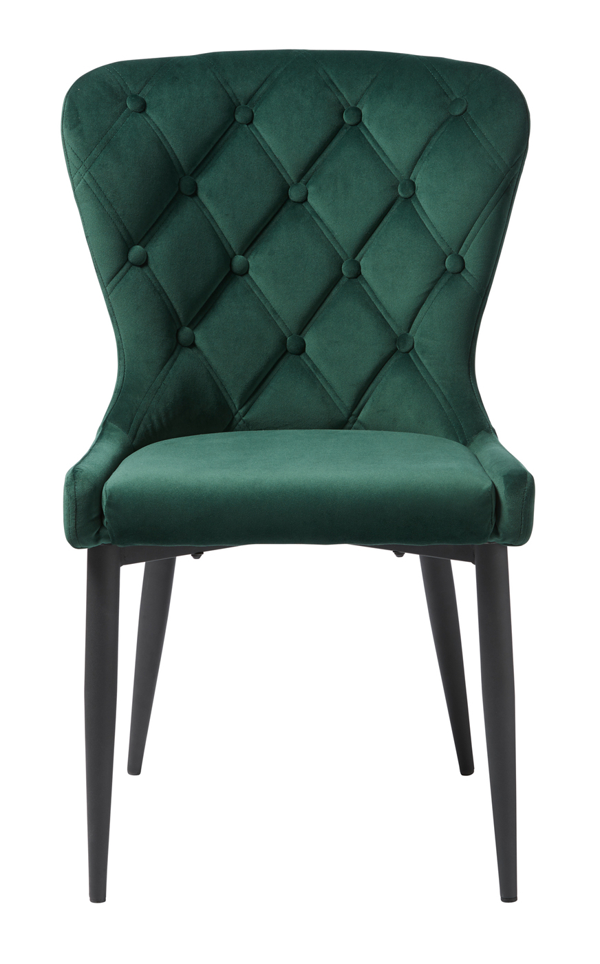 Eetkamerstoel Granby Groen Velvet - Giga Living