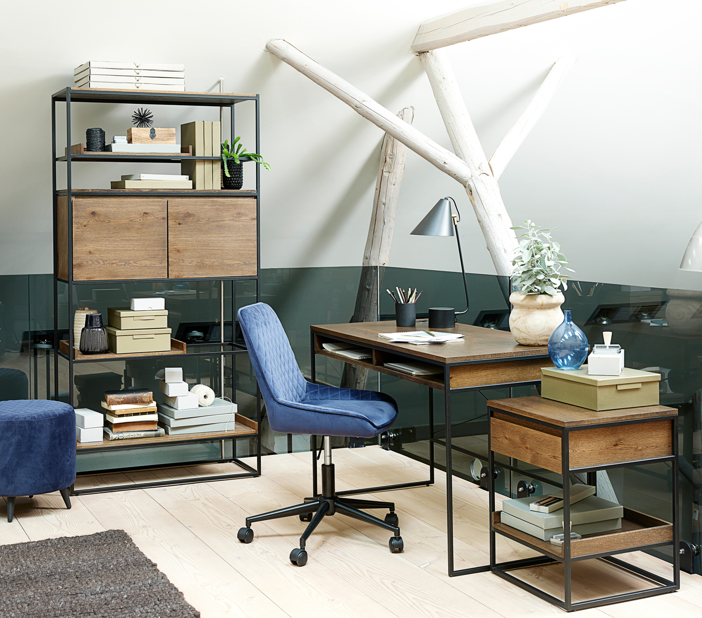 Sidetable Rivoli Smoked 45x45 cm - Giga Living