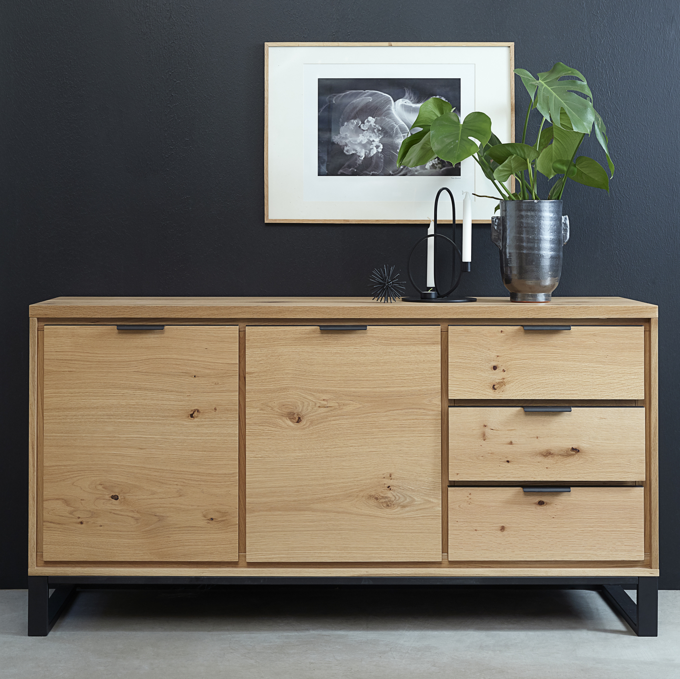 Dressoir Livorno Naturel 160cm - Giga Living