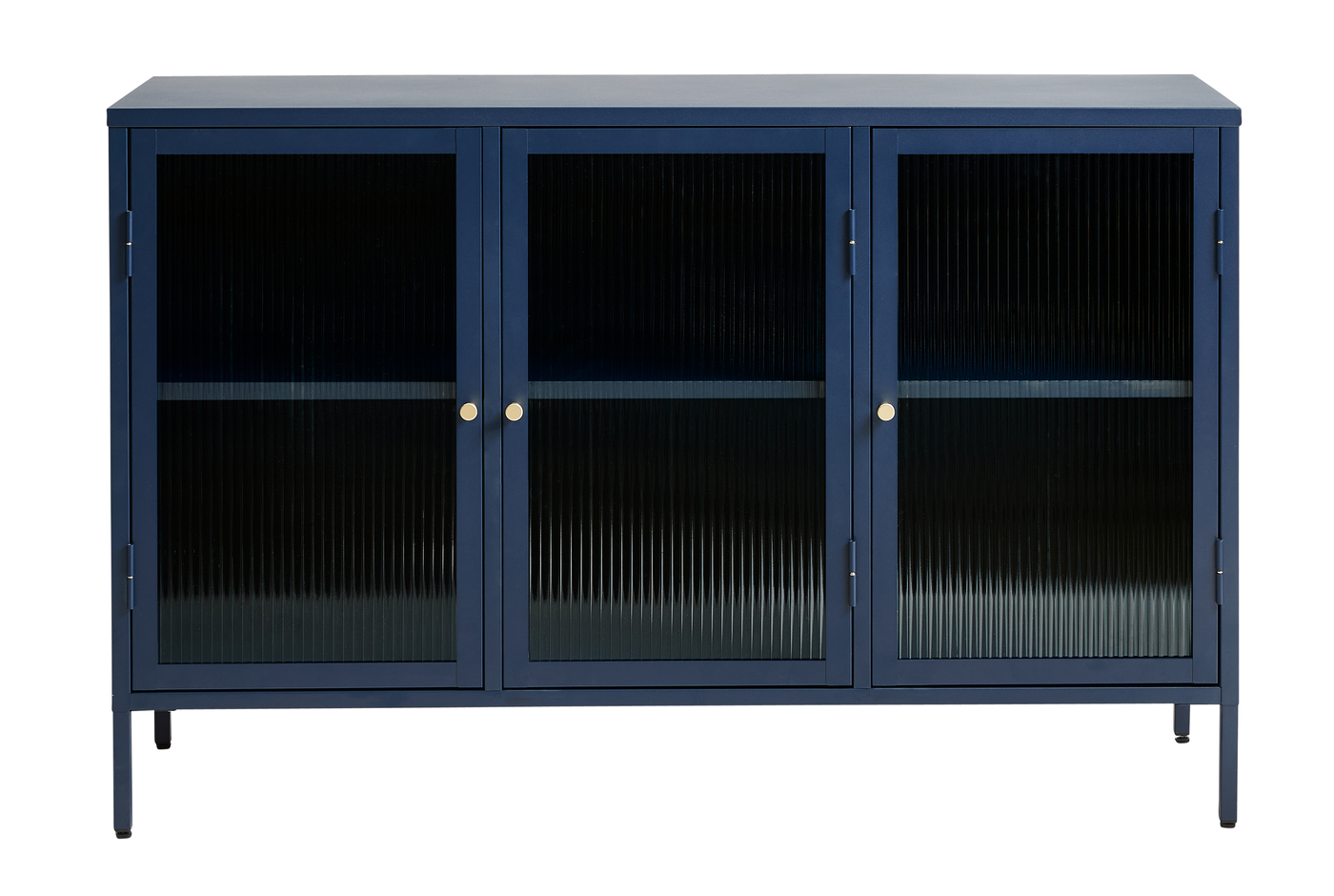 Dressoir Bronco Blauw Glas 3 Delen - Giga Living