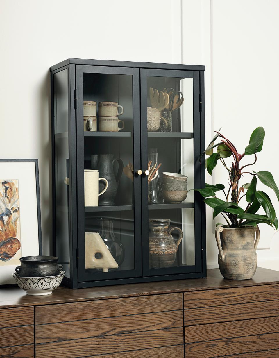 Wandkast Carmel Zwart H90 - W60 cm - Giga Living