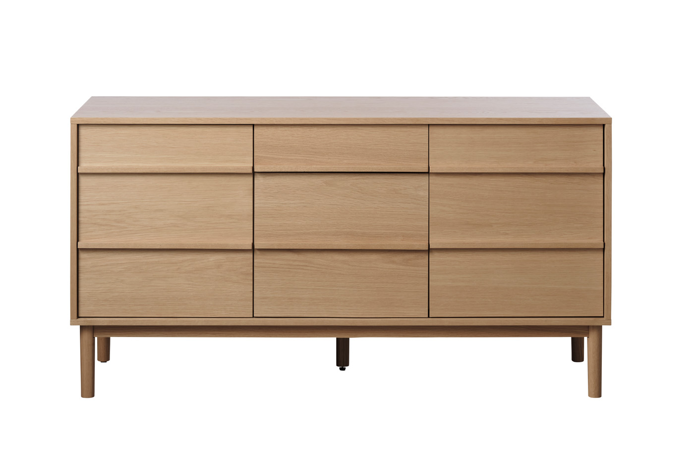 Dressoir Ponza Dressoir Naturel Eiken 140cm - Giga Living