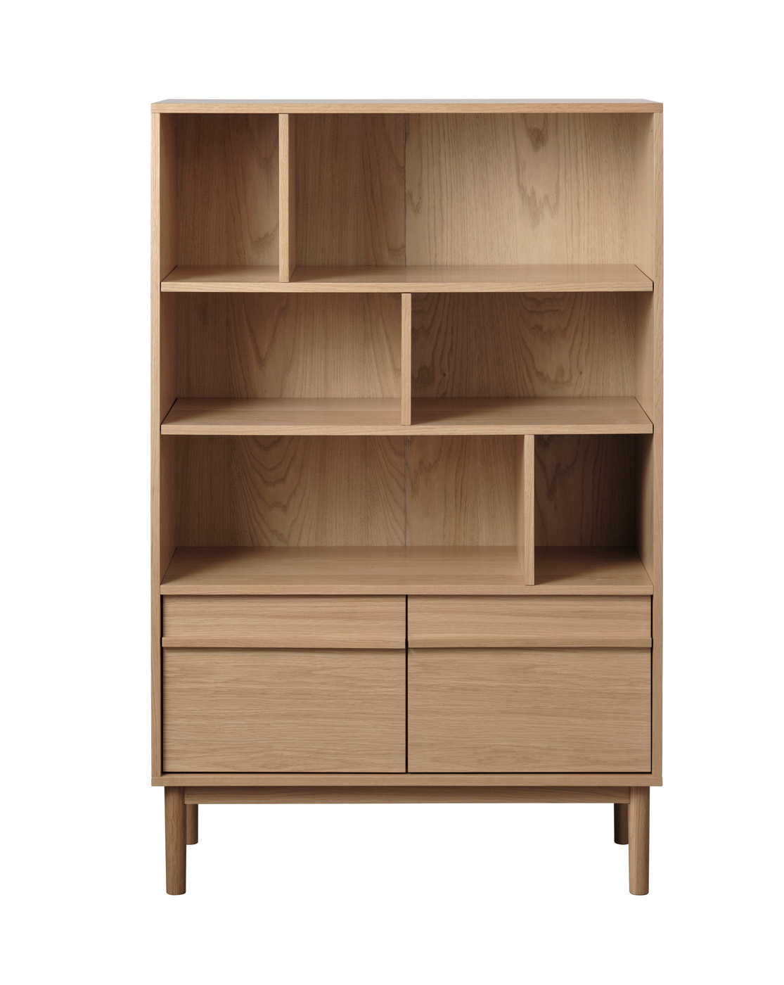 Boekenkast Ponza Naturel Eiken 140cm - Giga Living