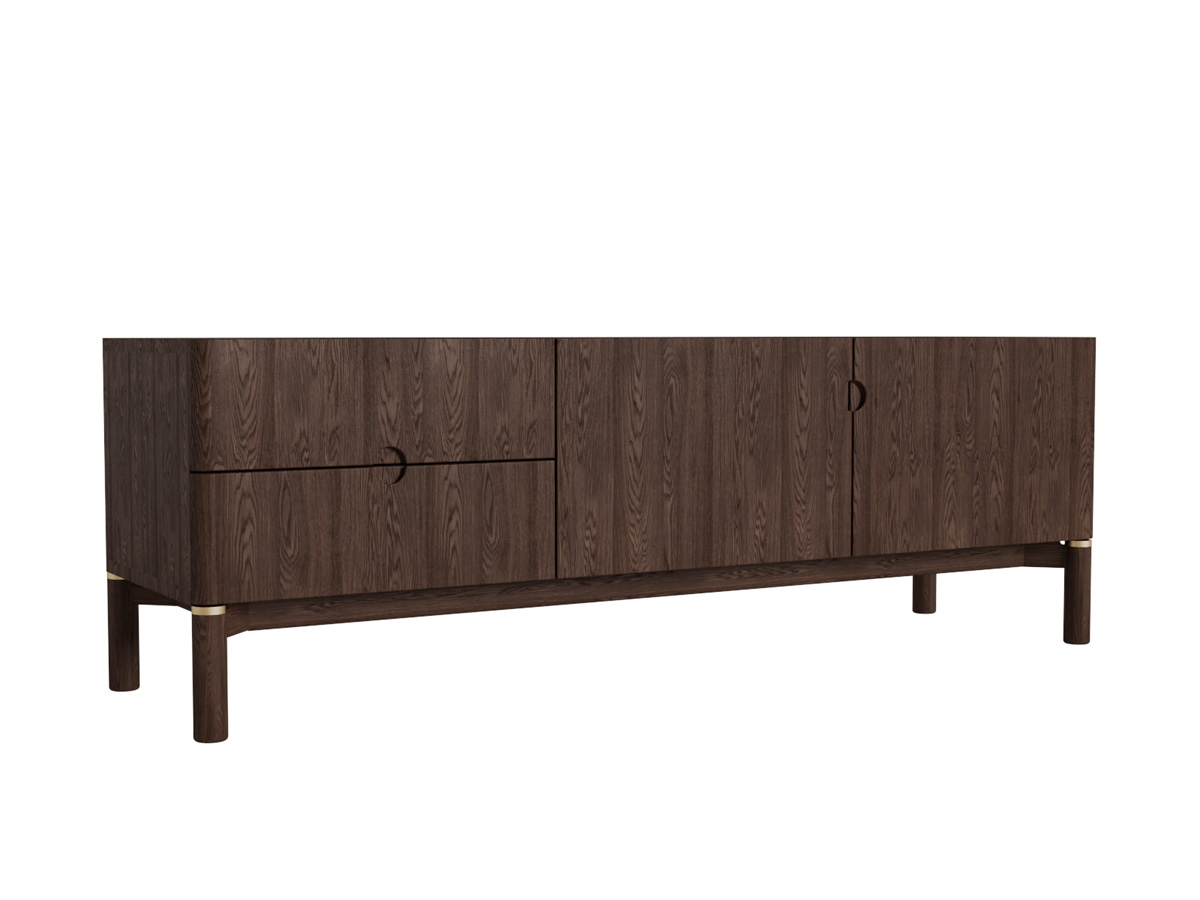 Tv-meubel Arun Espresso Oil 160cm - Giga Living
