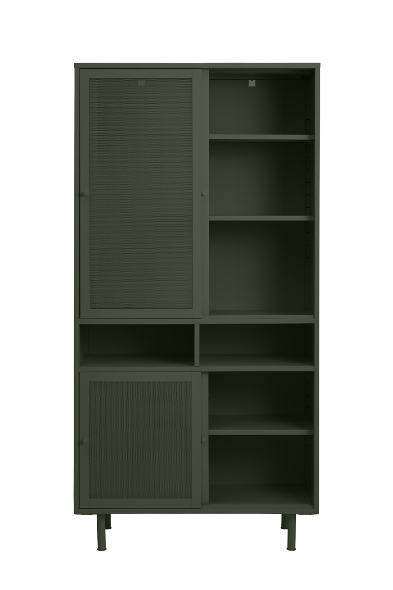 Kast Veep Olijfgroen Metaal 180cm- Giga Living