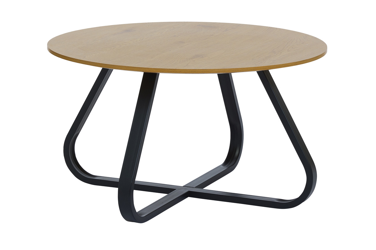 Salontafel Cesura Eiken Melamine Ø80cm - Giga Living