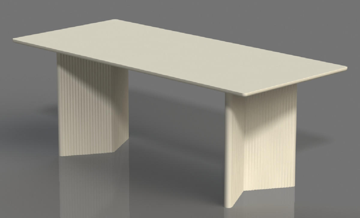Eettafel Palma Greige Mdf 90x200cm - Giga Living