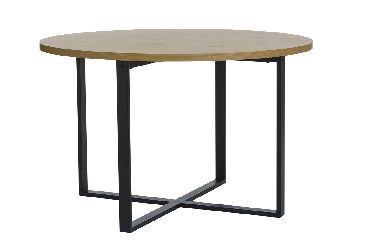 Eettafel Lugo Wild Eiken Melamine Ø120cm - Giga Living