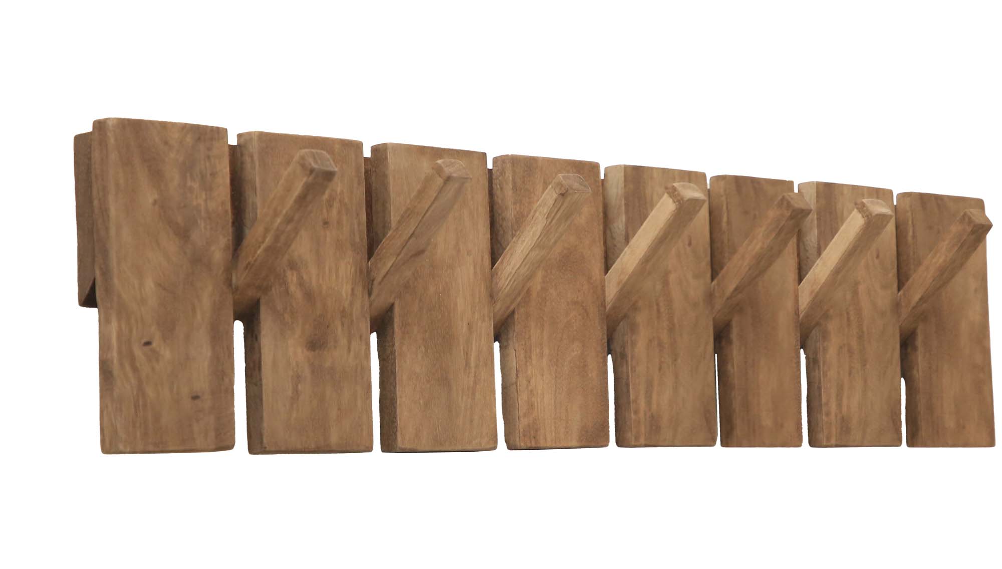 Kapstok Malin Bruin 7-Haken 80cm - Giga Meubel