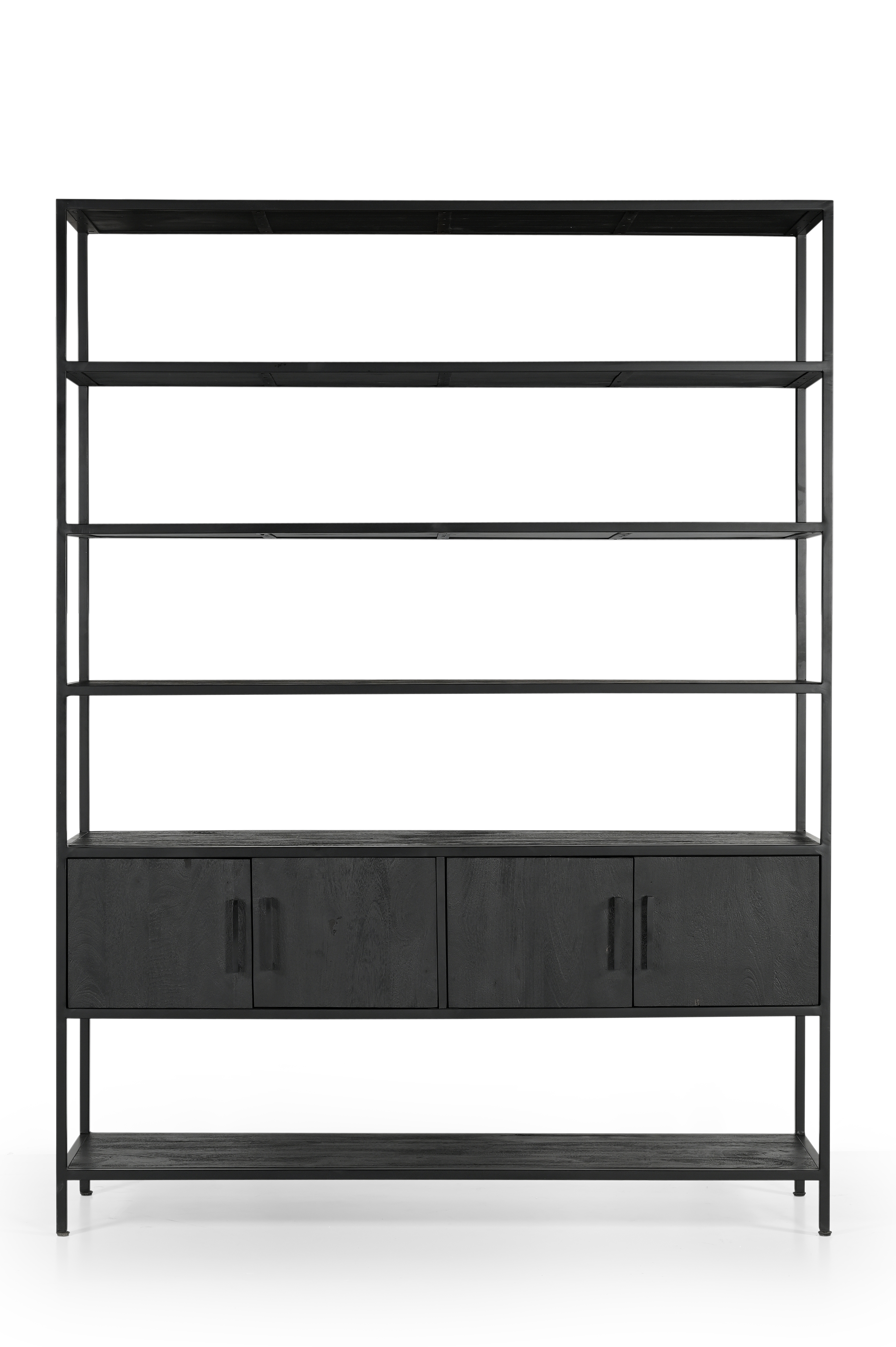 Kast Melle Zwart 150cm - Giga Meubel