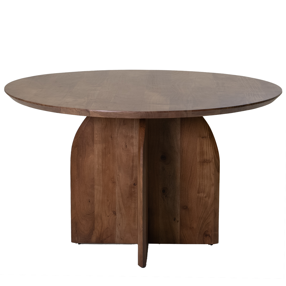Eettafel Danae Naturel Acaciahout Rond Ø130cm - Giga Meubel