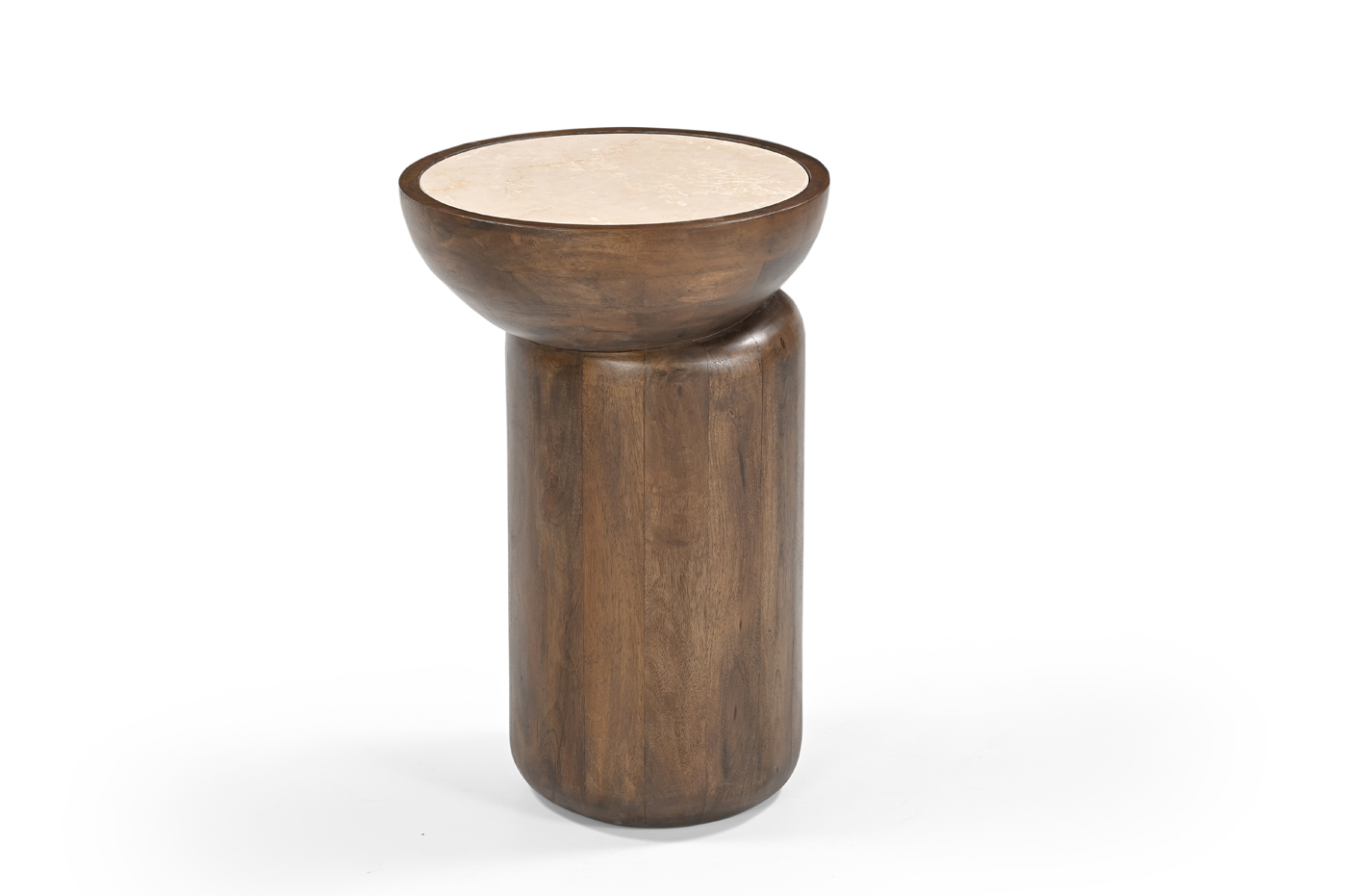 Bijzettafel Kaja Travertin 34cm - Giga Meubel