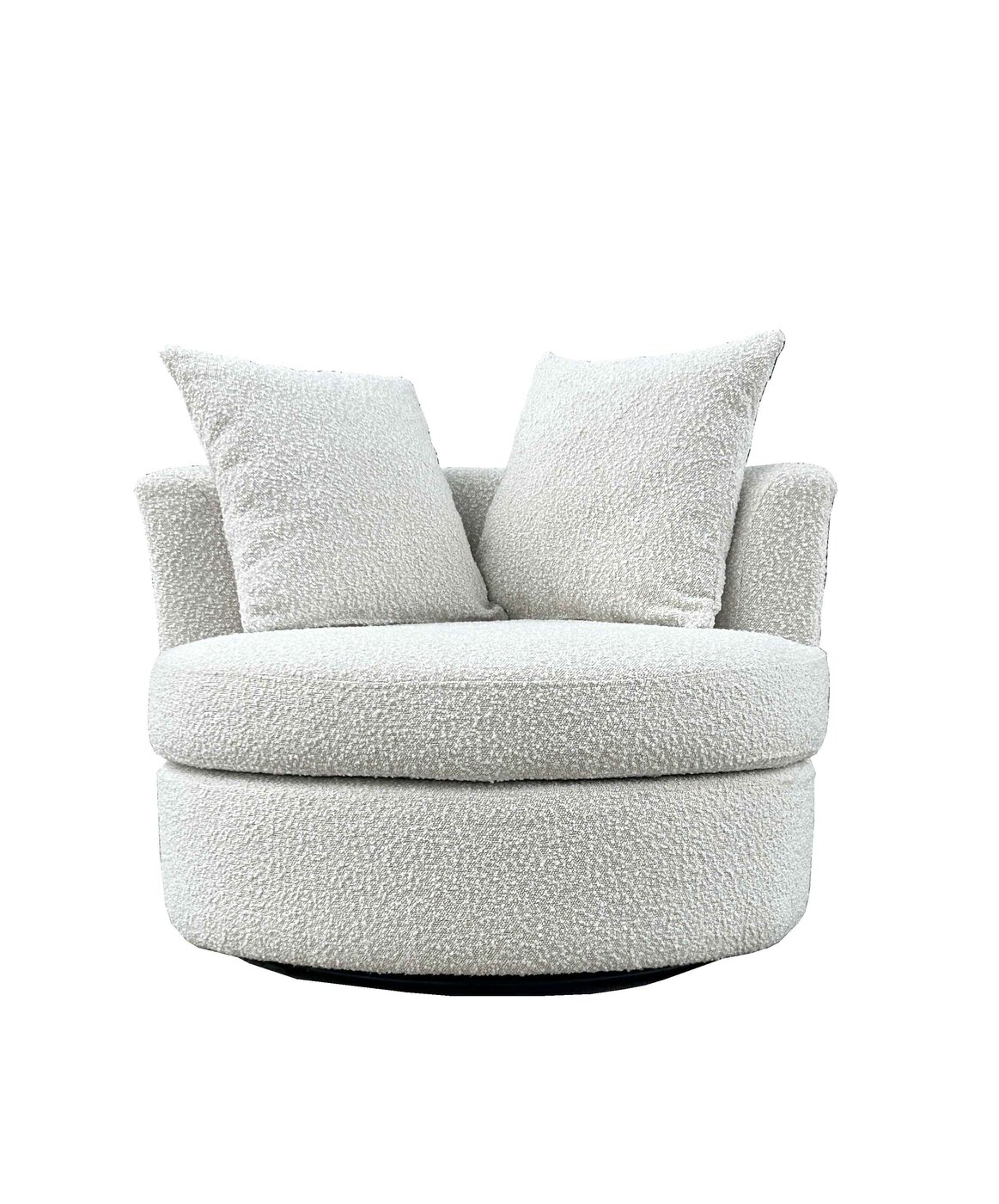 Draaifauteuil Thony Rond Beige - Giga Meubel