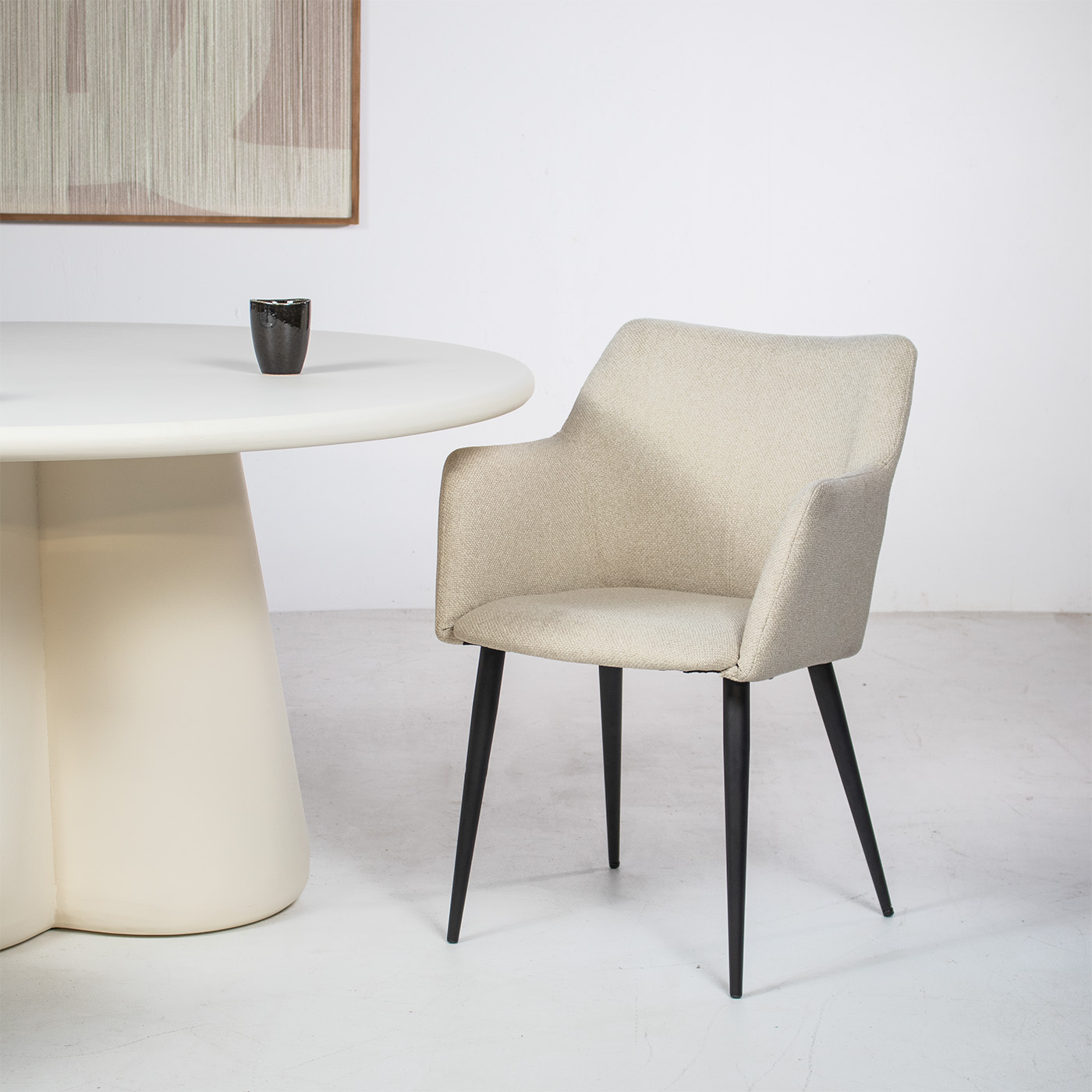 Eetkamerstoel Ellis Famous Beige - Giga Meubel