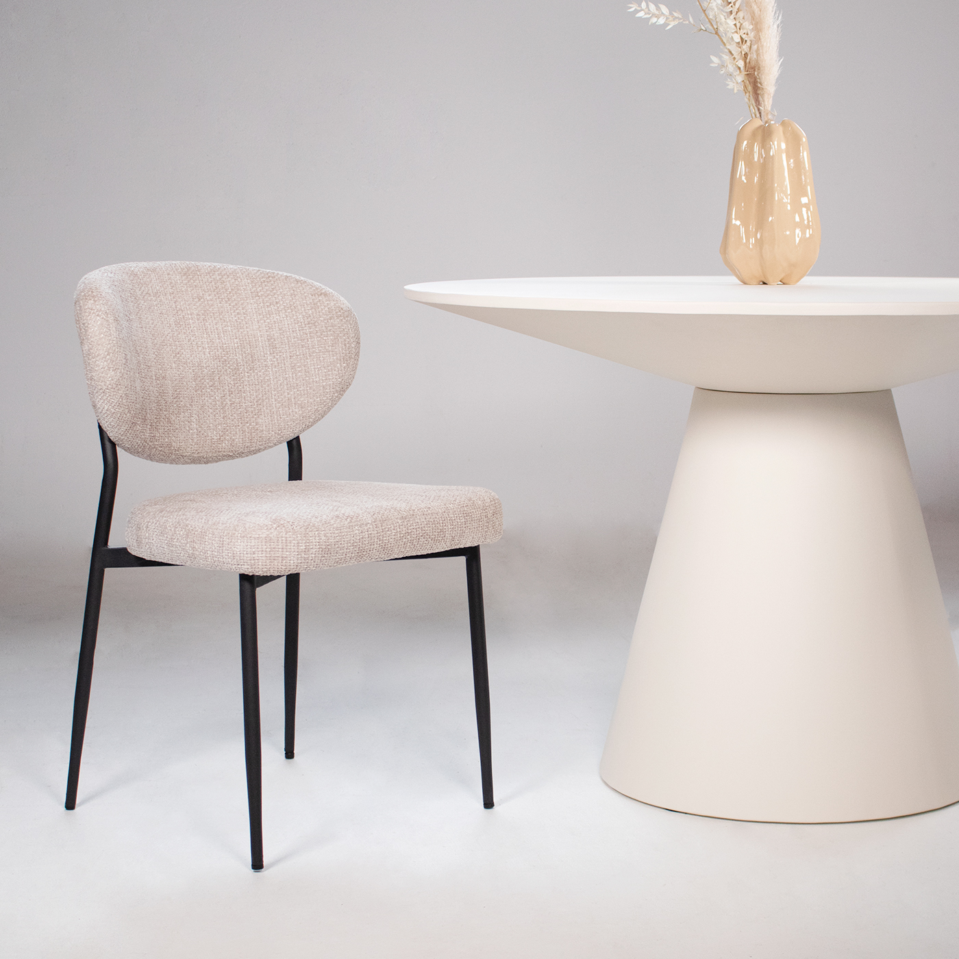 Eetkamerstoel Vajèn Beige - Giga Meubel
