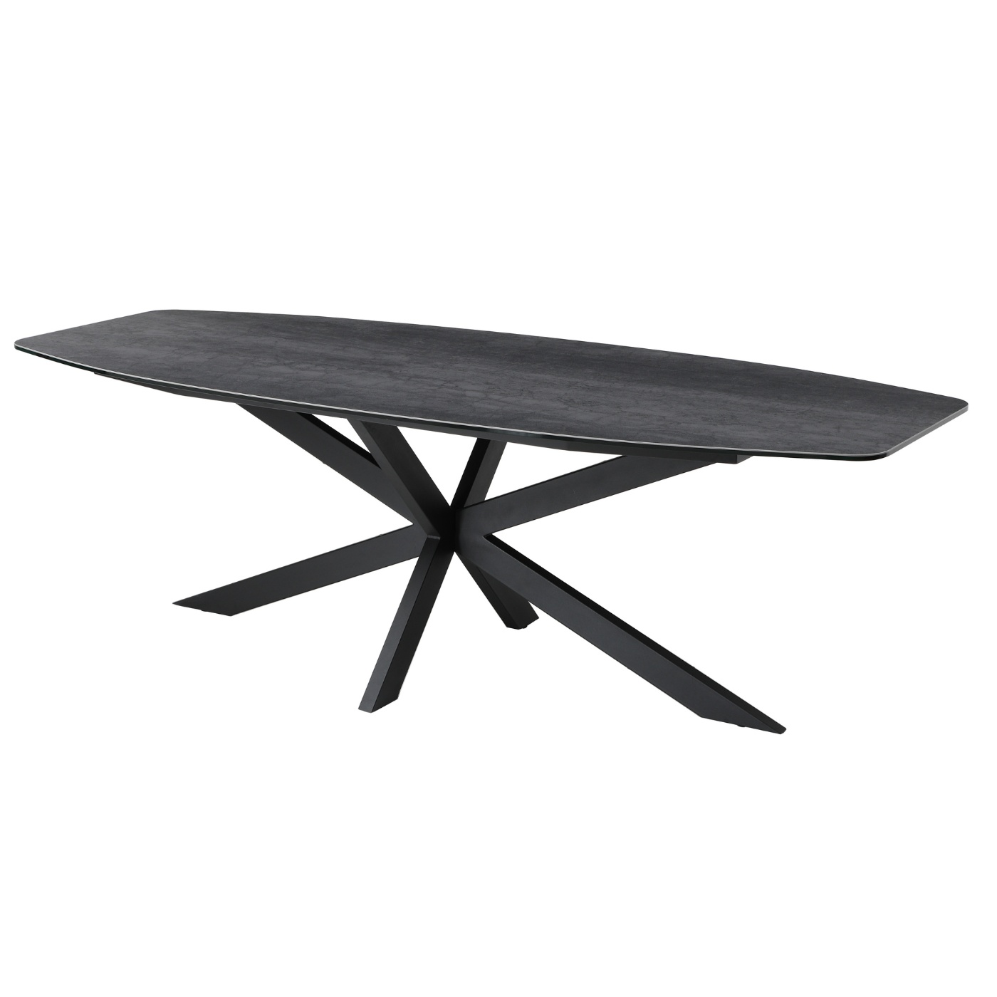 Eettafel Alicia Keramisch Grijs Deens Ovaal 240cm - Giga Meubel