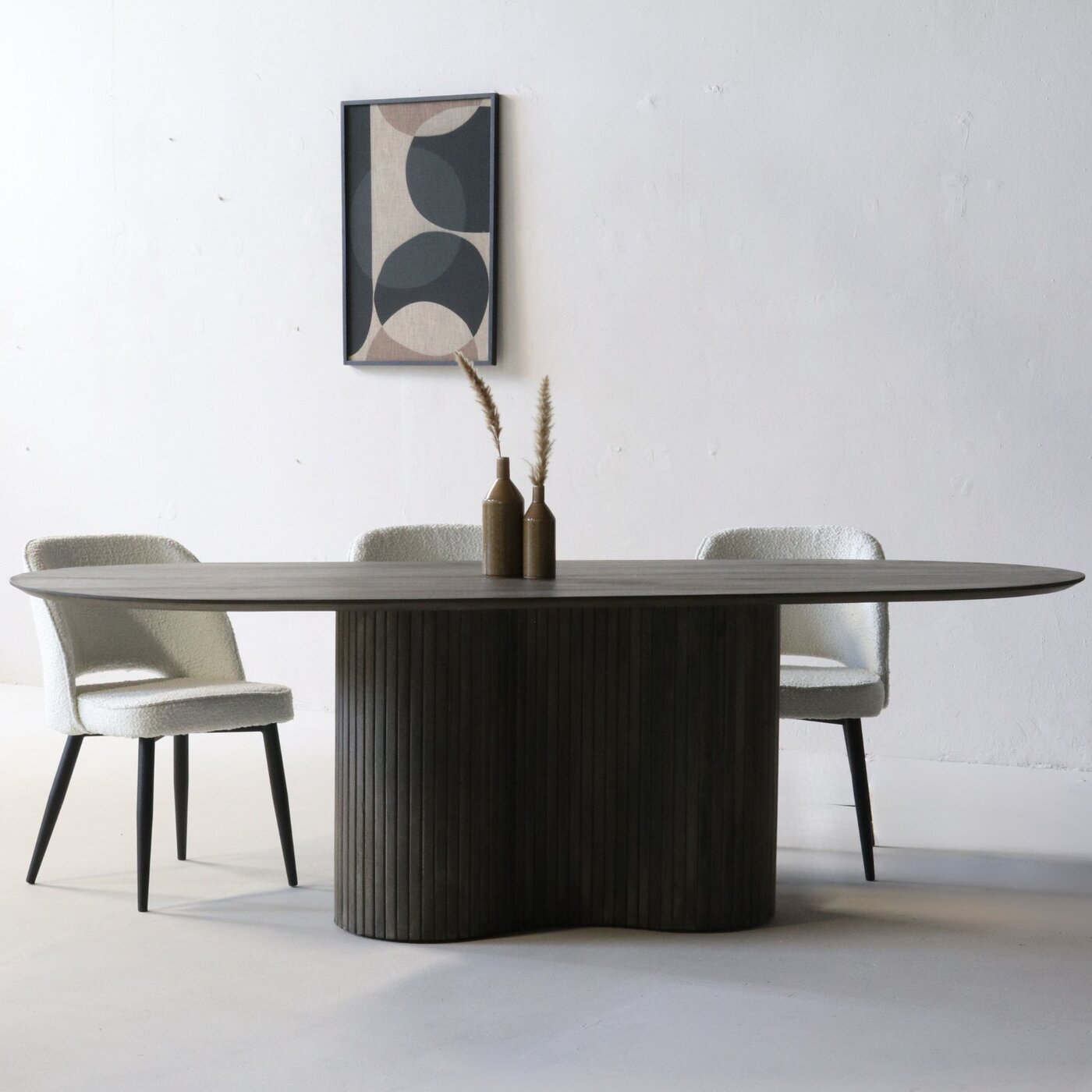 Eettafel Ava Ovaal Bruin 200cm - Giga Meubel