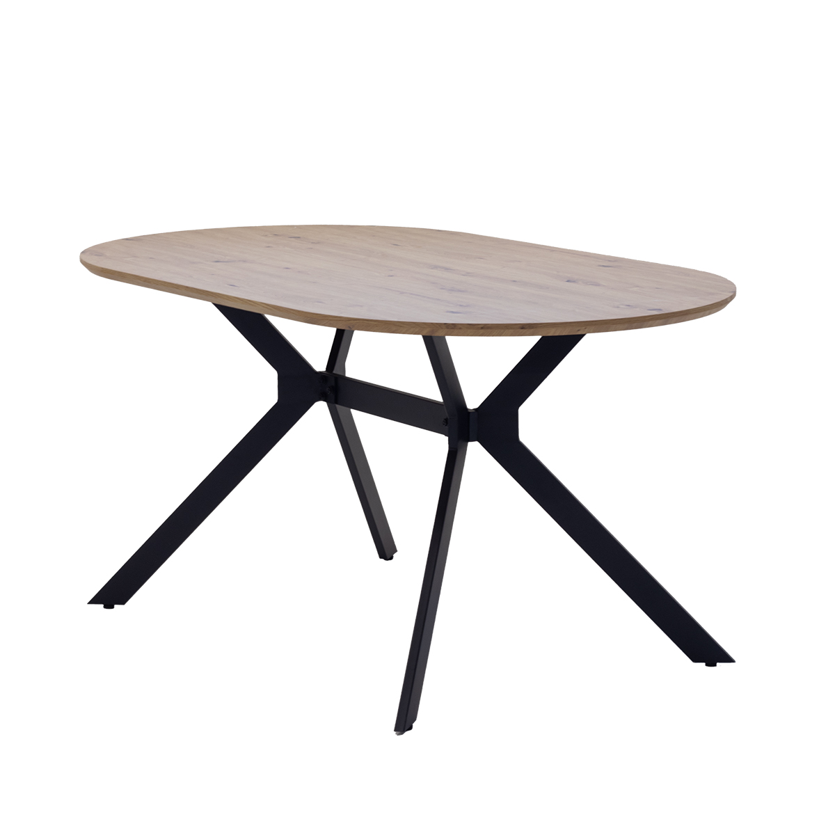 Eettafel Julian Ovaal Naturel 160cm - Giga Meubel