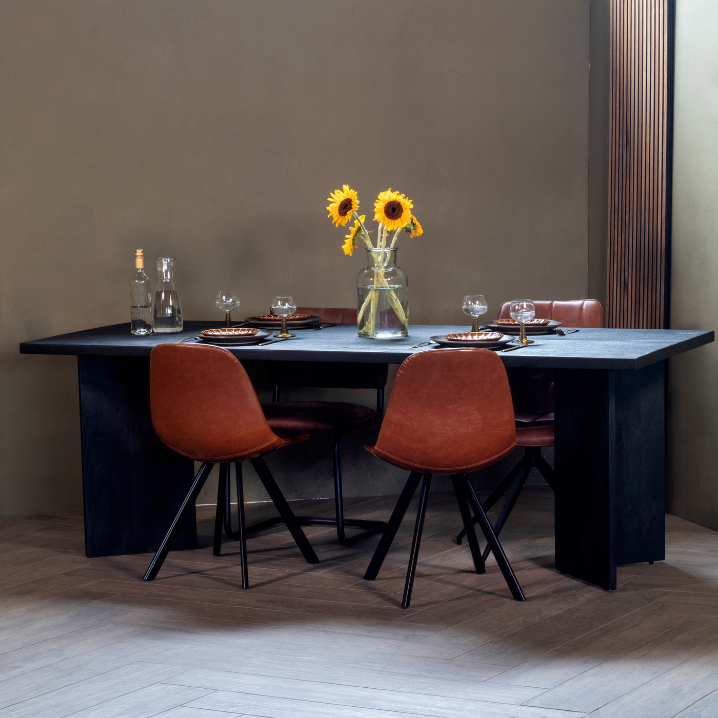 Eettafel Lavin Zwart 220cm - Giga Meubel