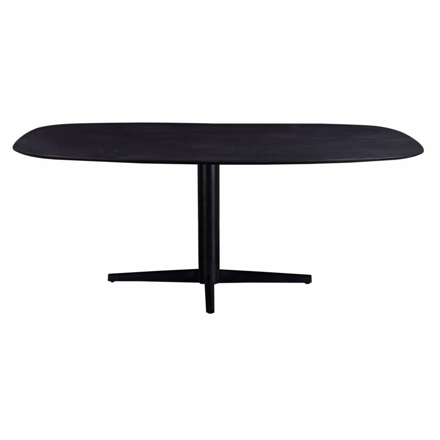 Eettafel Raoul Zwart Deens Ovaal 160cm - Giga Meubel