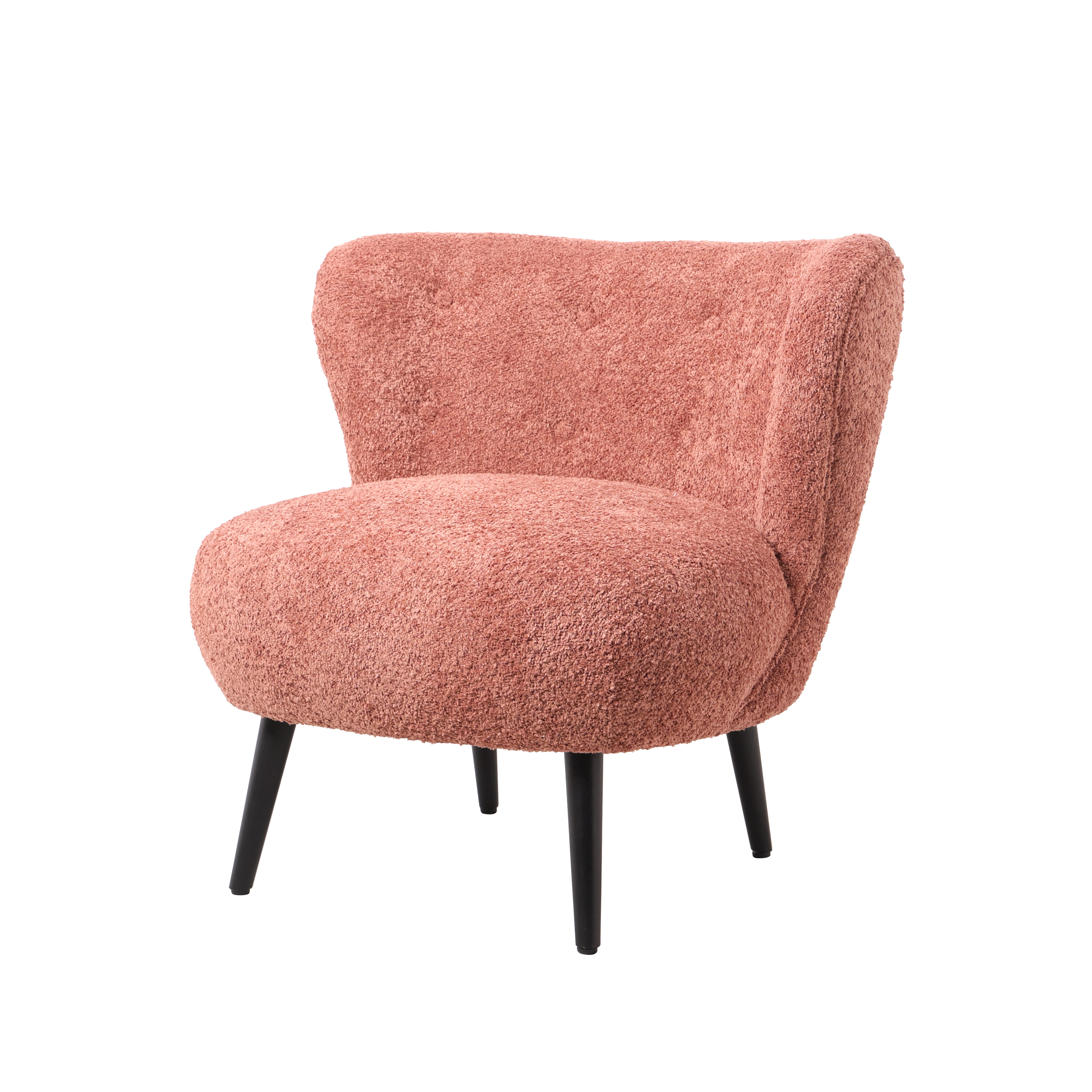 Fauteuil Pieter Bouclé Roze - Giga Meubel