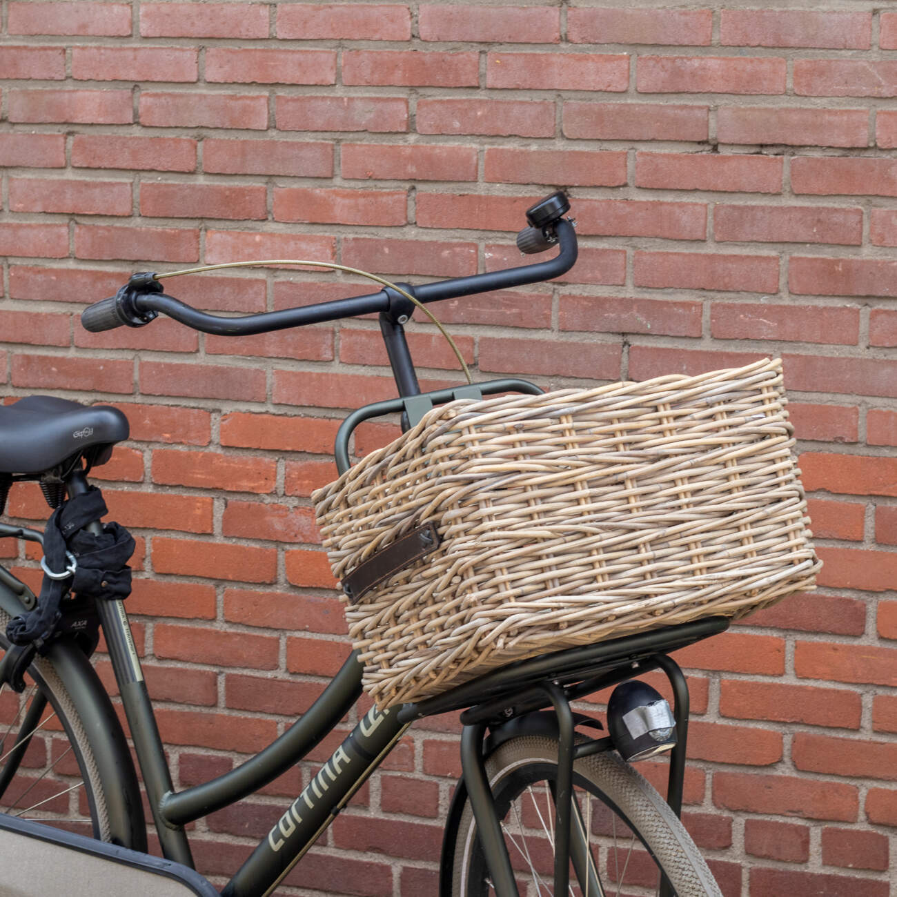 Fietsmand Rotan - Naturel - 41x38x27cm