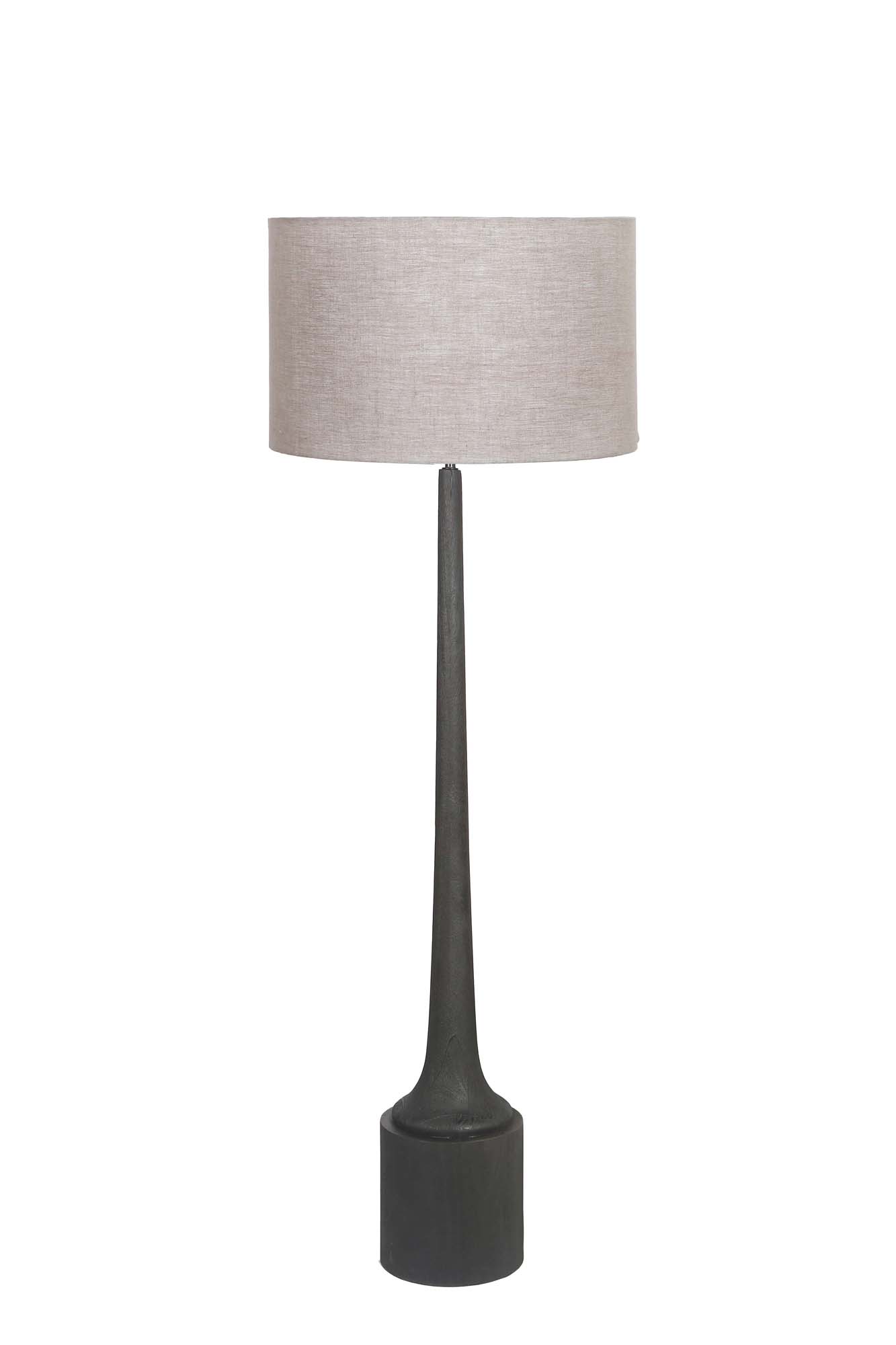 Vloerlamp Leonardo Zwart Hout 55cm - Giga Meubel