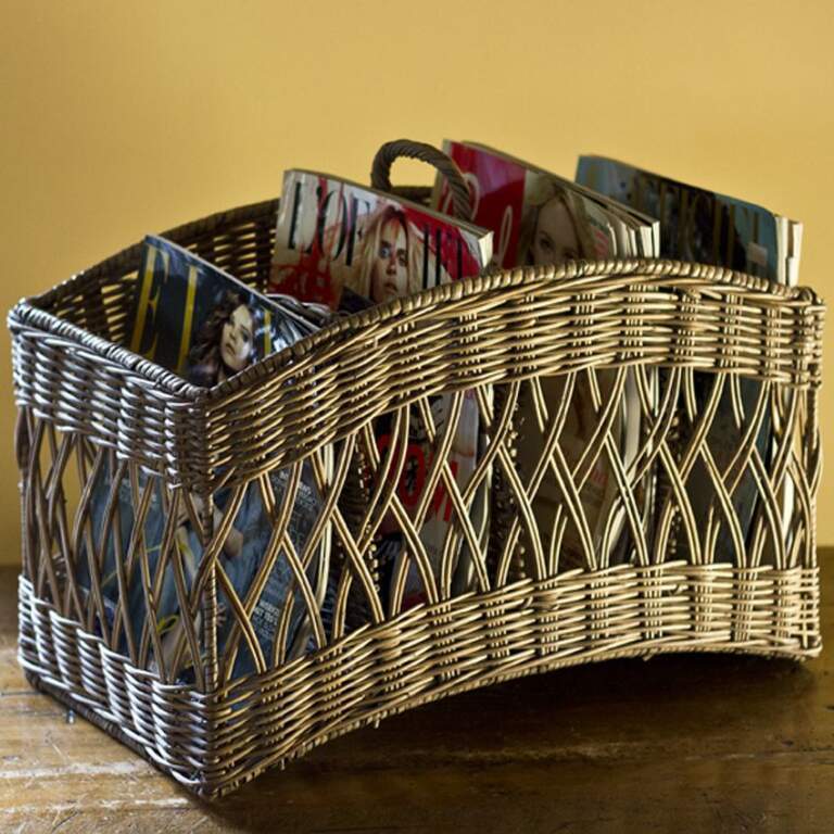 Opbergmand Riet - 45x27x31cm - Lectuurmand - Het Mandenhuys